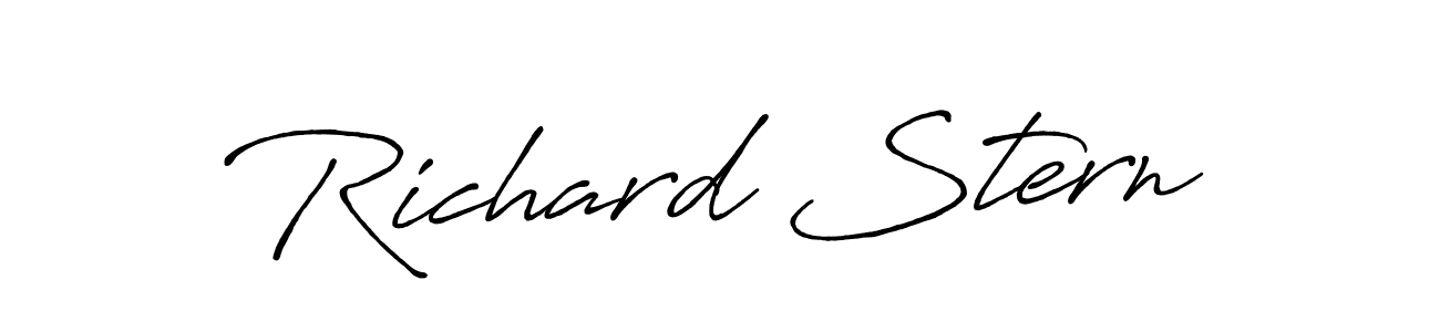 Richard Stern stylish signature style. Best Handwritten Sign (Antro_Vectra_Bolder) for my name. Handwritten Signature Collection Ideas for my name Richard Stern. Richard Stern signature style 7 images and pictures png