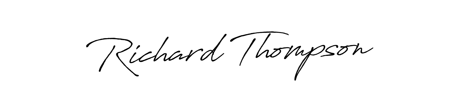 It looks lik you need a new signature style for name Richard Thompson. Design unique handwritten (Antro_Vectra_Bolder) signature with our free signature maker in just a few clicks. Richard Thompson signature style 7 images and pictures png