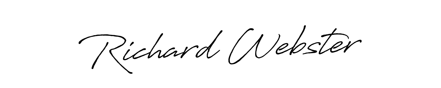 How to make Richard Webster signature? Antro_Vectra_Bolder is a professional autograph style. Create handwritten signature for Richard Webster name. Richard Webster signature style 7 images and pictures png
