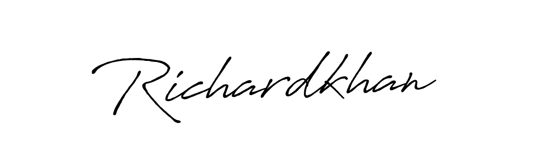 How to Draw Richardkhan signature style? Antro_Vectra_Bolder is a latest design signature styles for name Richardkhan. Richardkhan signature style 7 images and pictures png