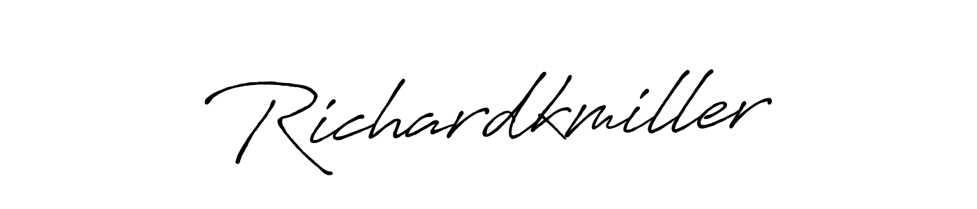 Antro_Vectra_Bolder is a professional signature style that is perfect for those who want to add a touch of class to their signature. It is also a great choice for those who want to make their signature more unique. Get Richardkmiller name to fancy signature for free. Richardkmiller signature style 7 images and pictures png