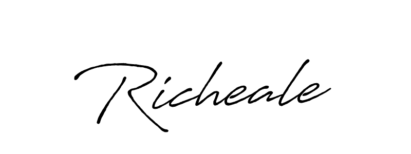 Here are the top 10 professional signature styles for the name Richeale. These are the best autograph styles you can use for your name. Richeale signature style 7 images and pictures png