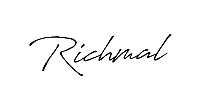 Best and Professional Signature Style for Richmal. Antro_Vectra_Bolder Best Signature Style Collection. Richmal signature style 7 images and pictures png