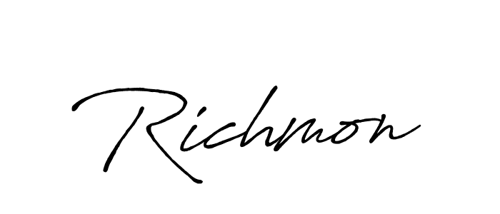 Make a short Richmon signature style. Manage your documents anywhere anytime using Antro_Vectra_Bolder. Create and add eSignatures, submit forms, share and send files easily. Richmon signature style 7 images and pictures png