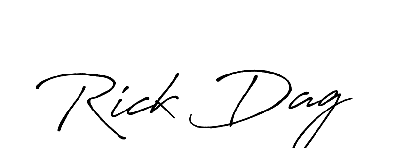 Here are the top 10 professional signature styles for the name Rick Dag. These are the best autograph styles you can use for your name. Rick Dag signature style 7 images and pictures png