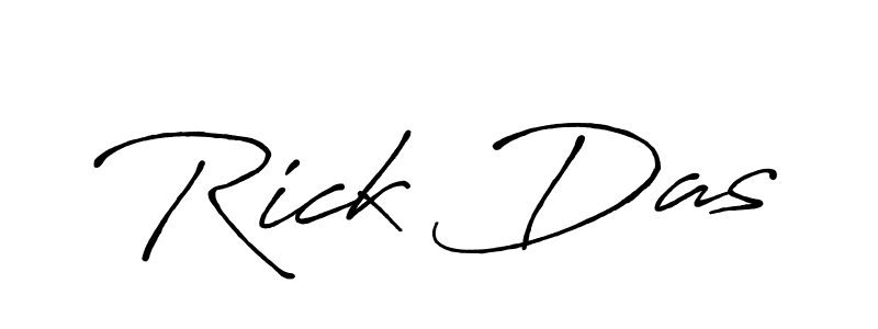 Use a signature maker to create a handwritten signature online. With this signature software, you can design (Antro_Vectra_Bolder) your own signature for name Rick Das. Rick Das signature style 7 images and pictures png