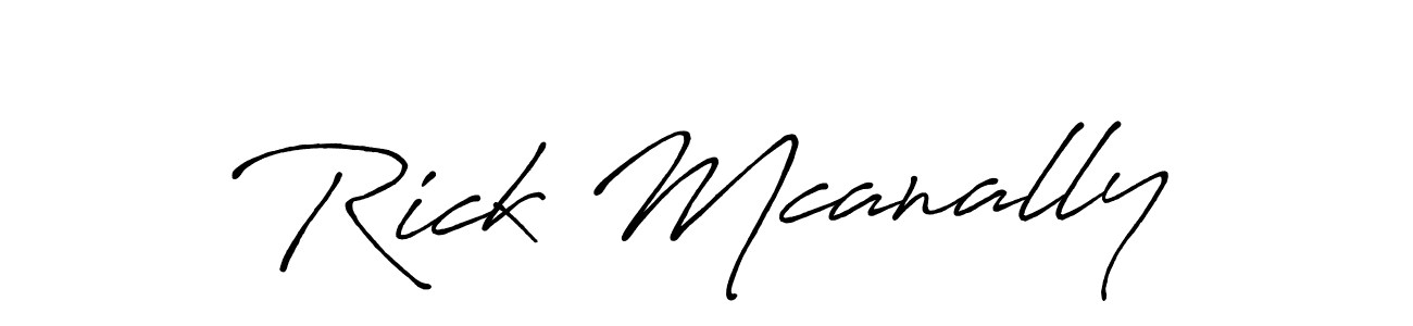 Design your own signature with our free online signature maker. With this signature software, you can create a handwritten (Antro_Vectra_Bolder) signature for name Rick Mcanally. Rick Mcanally signature style 7 images and pictures png