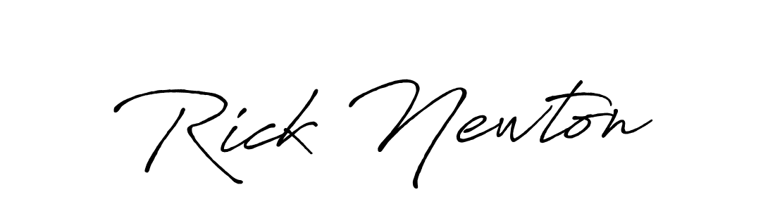 Antro_Vectra_Bolder is a professional signature style that is perfect for those who want to add a touch of class to their signature. It is also a great choice for those who want to make their signature more unique. Get Rick Newton name to fancy signature for free. Rick Newton signature style 7 images and pictures png