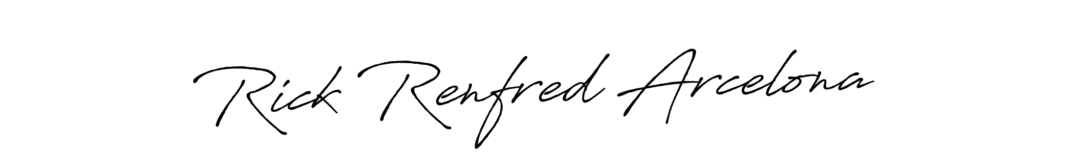 This is the best signature style for the Rick Renfred Arcelona name. Also you like these signature font (Antro_Vectra_Bolder). Mix name signature. Rick Renfred Arcelona signature style 7 images and pictures png