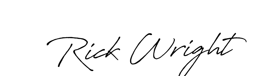 Use a signature maker to create a handwritten signature online. With this signature software, you can design (Antro_Vectra_Bolder) your own signature for name Rick Wright. Rick Wright signature style 7 images and pictures png
