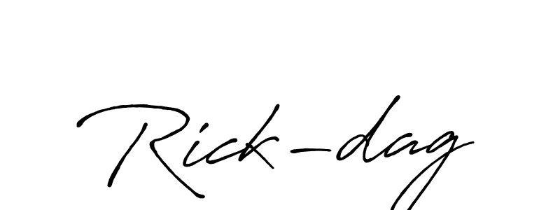 See photos of Rick-dag official signature by Spectra . Check more albums & portfolios. Read reviews & check more about Antro_Vectra_Bolder font. Rick-dag signature style 7 images and pictures png