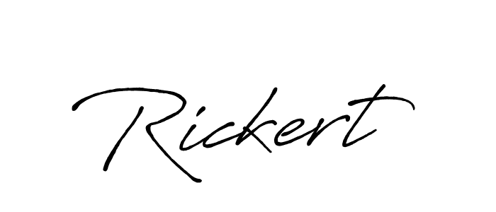 You should practise on your own different ways (Antro_Vectra_Bolder) to write your name (Rickert) in signature. don't let someone else do it for you. Rickert signature style 7 images and pictures png