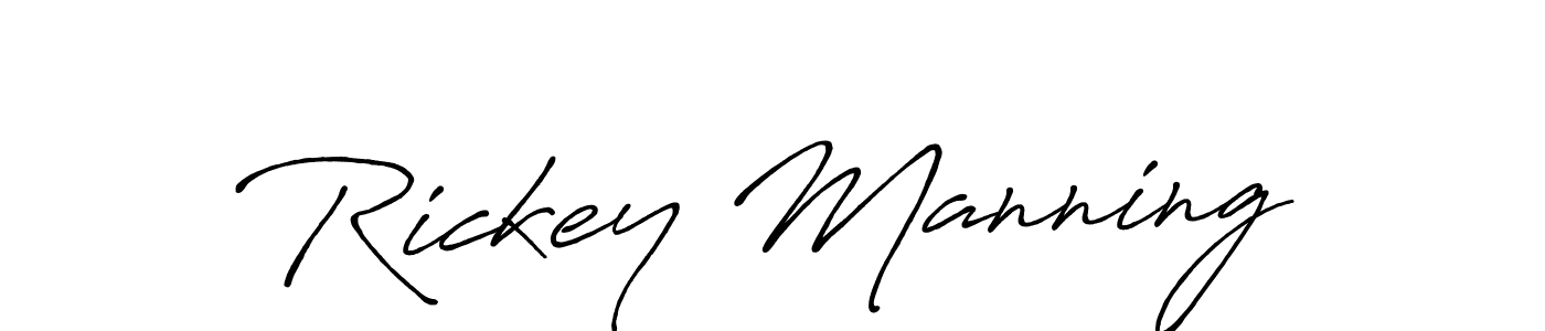 Make a beautiful signature design for name Rickey Manning. Use this online signature maker to create a handwritten signature for free. Rickey Manning signature style 7 images and pictures png