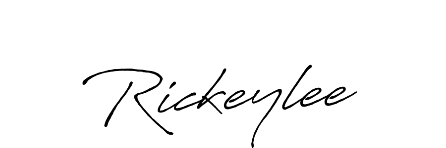 Create a beautiful signature design for name Rickeylee. With this signature (Antro_Vectra_Bolder) fonts, you can make a handwritten signature for free. Rickeylee signature style 7 images and pictures png