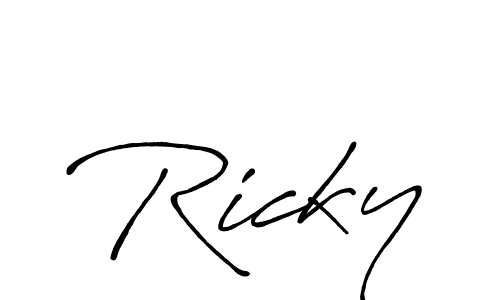 Best and Professional Signature Style for Ricky. Antro_Vectra_Bolder Best Signature Style Collection. Ricky signature style 7 images and pictures png