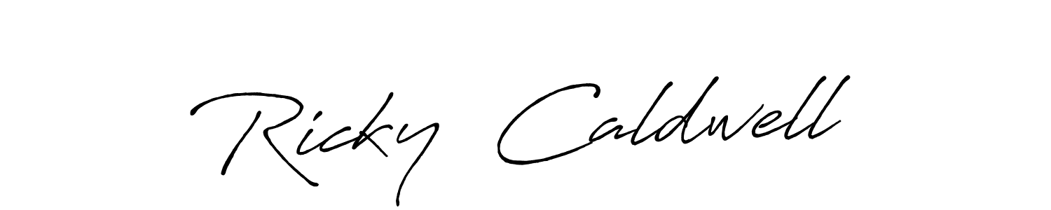 Ricky  Caldwell stylish signature style. Best Handwritten Sign (Antro_Vectra_Bolder) for my name. Handwritten Signature Collection Ideas for my name Ricky  Caldwell. Ricky  Caldwell signature style 7 images and pictures png