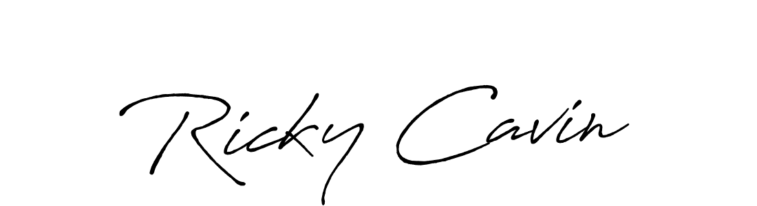 The best way (Antro_Vectra_Bolder) to make a short signature is to pick only two or three words in your name. The name Ricky Cavin include a total of six letters. For converting this name. Ricky Cavin signature style 7 images and pictures png