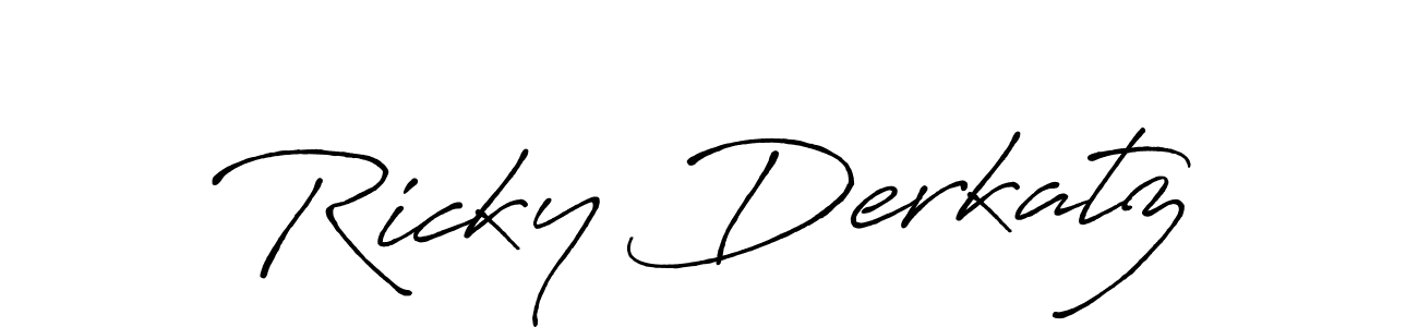 Also You can easily find your signature by using the search form. We will create Ricky Derkatz name handwritten signature images for you free of cost using Antro_Vectra_Bolder sign style. Ricky Derkatz signature style 7 images and pictures png