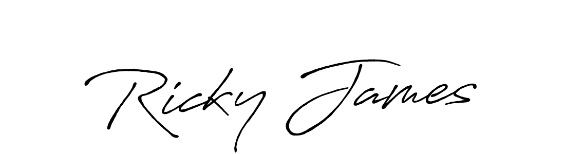 Once you've used our free online signature maker to create your best signature Antro_Vectra_Bolder style, it's time to enjoy all of the benefits that Ricky James name signing documents. Ricky James signature style 7 images and pictures png