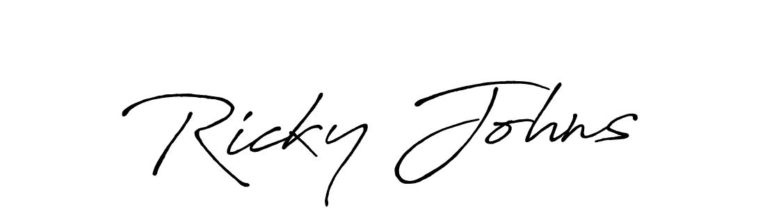You can use this online signature creator to create a handwritten signature for the name Ricky Johns. This is the best online autograph maker. Ricky Johns signature style 7 images and pictures png