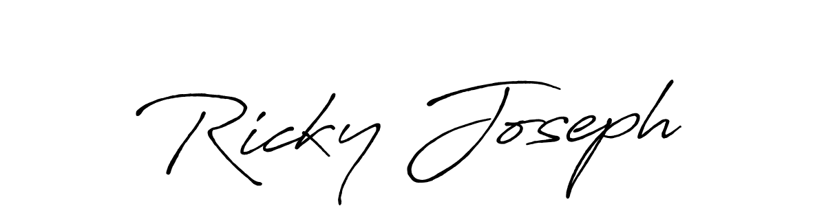 It looks lik you need a new signature style for name Ricky Joseph. Design unique handwritten (Antro_Vectra_Bolder) signature with our free signature maker in just a few clicks. Ricky Joseph signature style 7 images and pictures png