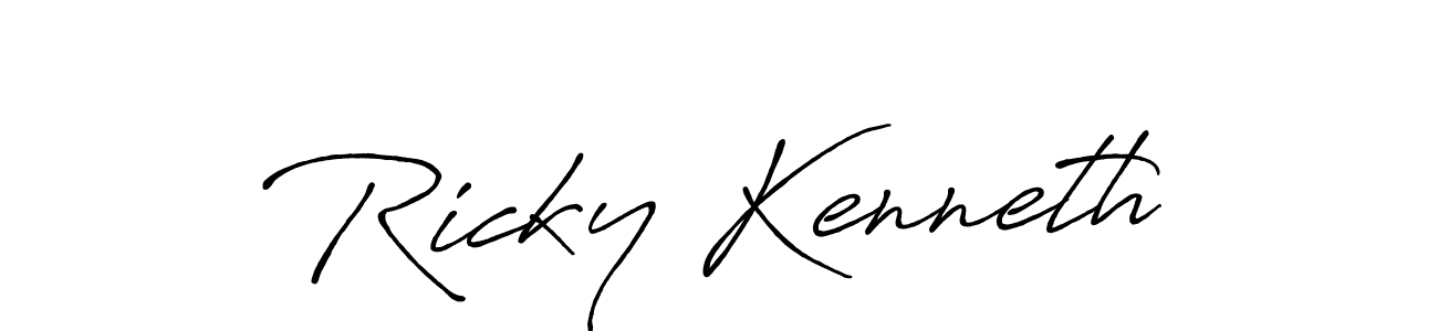 How to Draw Ricky Kenneth signature style? Antro_Vectra_Bolder is a latest design signature styles for name Ricky Kenneth. Ricky Kenneth signature style 7 images and pictures png