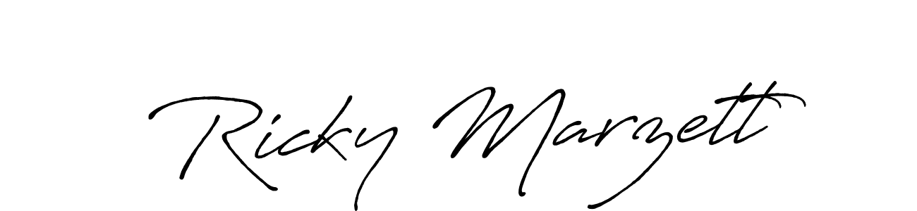 Similarly Antro_Vectra_Bolder is the best handwritten signature design. Signature creator online .You can use it as an online autograph creator for name Ricky Marzett. Ricky Marzett signature style 7 images and pictures png