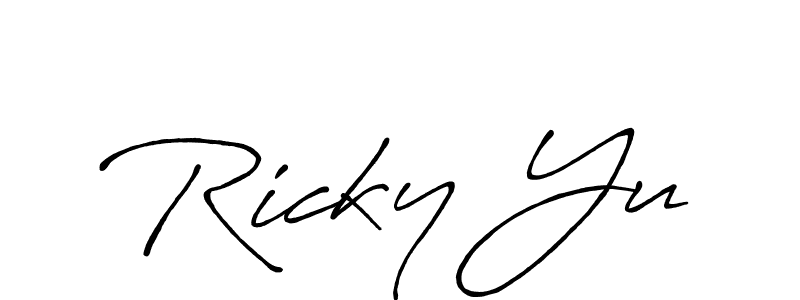 Best and Professional Signature Style for Ricky Yu. Antro_Vectra_Bolder Best Signature Style Collection. Ricky Yu signature style 7 images and pictures png