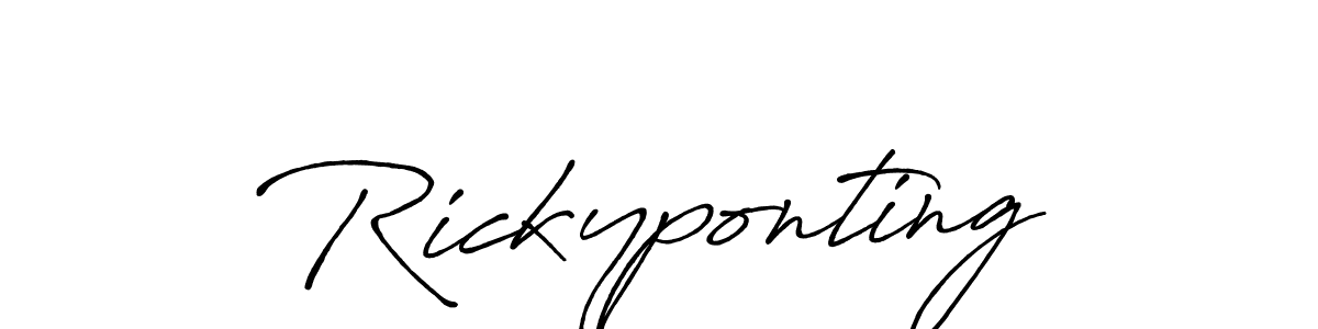 Make a beautiful signature design for name Rickyponting. With this signature (Antro_Vectra_Bolder) style, you can create a handwritten signature for free. Rickyponting signature style 7 images and pictures png