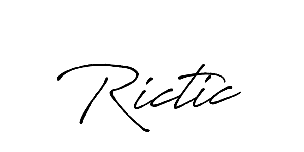 Best and Professional Signature Style for Rictic. Antro_Vectra_Bolder Best Signature Style Collection. Rictic signature style 7 images and pictures png