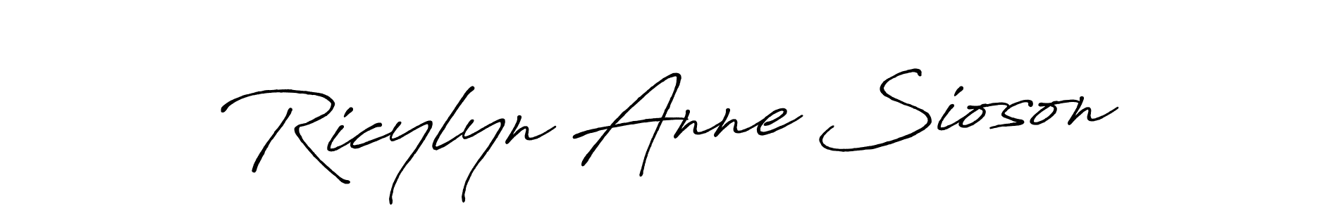 if you are searching for the best signature style for your name Ricylyn Anne Sioson. so please give up your signature search. here we have designed multiple signature styles  using Antro_Vectra_Bolder. Ricylyn Anne Sioson signature style 7 images and pictures png
