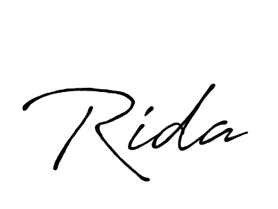 Rida stylish signature style. Best Handwritten Sign (Antro_Vectra_Bolder) for my name. Handwritten Signature Collection Ideas for my name Rida. Rida signature style 7 images and pictures png