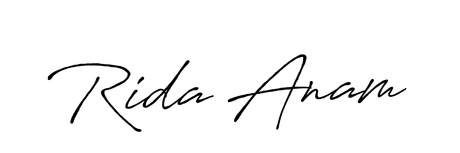 Make a short Rida Anam signature style. Manage your documents anywhere anytime using Antro_Vectra_Bolder. Create and add eSignatures, submit forms, share and send files easily. Rida Anam signature style 7 images and pictures png