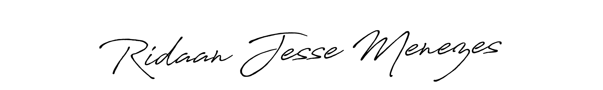 How to Draw Ridaan Jesse Menezes signature style? Antro_Vectra_Bolder is a latest design signature styles for name Ridaan Jesse Menezes. Ridaan Jesse Menezes signature style 7 images and pictures png