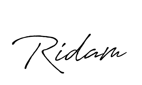 You should practise on your own different ways (Antro_Vectra_Bolder) to write your name (Ridam) in signature. don't let someone else do it for you. Ridam signature style 7 images and pictures png