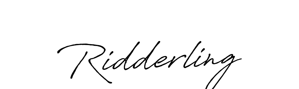 Ridderling stylish signature style. Best Handwritten Sign (Antro_Vectra_Bolder) for my name. Handwritten Signature Collection Ideas for my name Ridderling. Ridderling signature style 7 images and pictures png