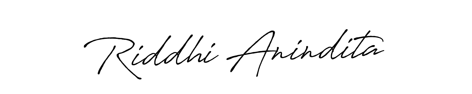 Similarly Antro_Vectra_Bolder is the best handwritten signature design. Signature creator online .You can use it as an online autograph creator for name Riddhi Anindita. Riddhi Anindita signature style 7 images and pictures png