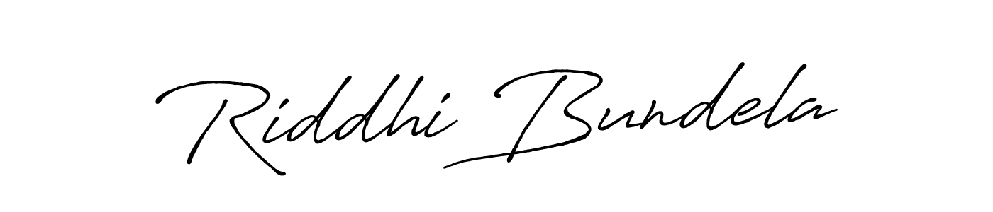 The best way (Antro_Vectra_Bolder) to make a short signature is to pick only two or three words in your name. The name Riddhi Bundela include a total of six letters. For converting this name. Riddhi Bundela signature style 7 images and pictures png