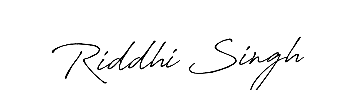 Riddhi Singh stylish signature style. Best Handwritten Sign (Antro_Vectra_Bolder) for my name. Handwritten Signature Collection Ideas for my name Riddhi Singh. Riddhi Singh signature style 7 images and pictures png