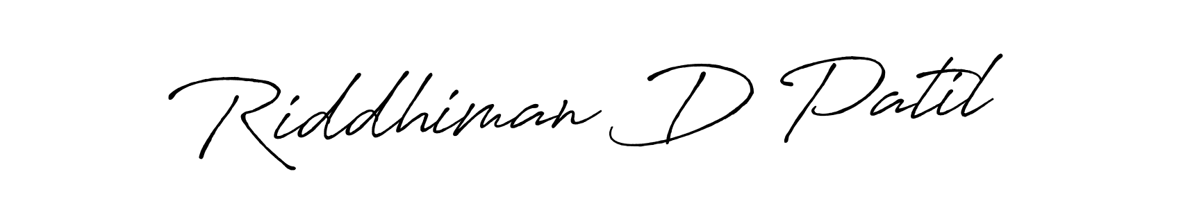 Antro_Vectra_Bolder is a professional signature style that is perfect for those who want to add a touch of class to their signature. It is also a great choice for those who want to make their signature more unique. Get Riddhiman D Patil name to fancy signature for free. Riddhiman D Patil signature style 7 images and pictures png