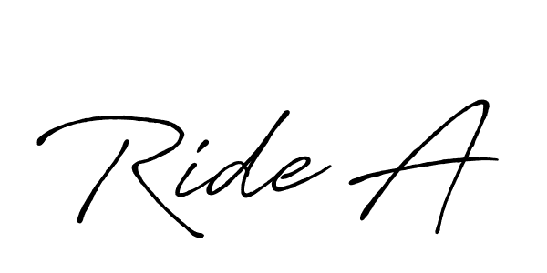 Also You can easily find your signature by using the search form. We will create Ride A name handwritten signature images for you free of cost using Antro_Vectra_Bolder sign style. Ride A signature style 7 images and pictures png