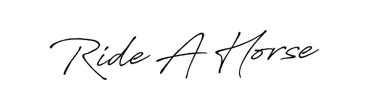 Antro_Vectra_Bolder is a professional signature style that is perfect for those who want to add a touch of class to their signature. It is also a great choice for those who want to make their signature more unique. Get Ride A Horse name to fancy signature for free. Ride A Horse signature style 7 images and pictures png