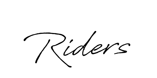 Similarly Antro_Vectra_Bolder is the best handwritten signature design. Signature creator online .You can use it as an online autograph creator for name Riders. Riders signature style 7 images and pictures png