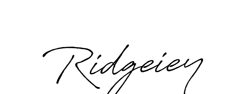 You should practise on your own different ways (Antro_Vectra_Bolder) to write your name (Ridgeiey) in signature. don't let someone else do it for you. Ridgeiey signature style 7 images and pictures png