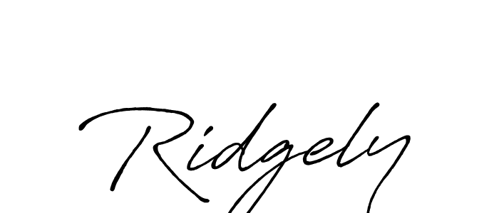 Also we have Ridgely name is the best signature style. Create professional handwritten signature collection using Antro_Vectra_Bolder autograph style. Ridgely signature style 7 images and pictures png