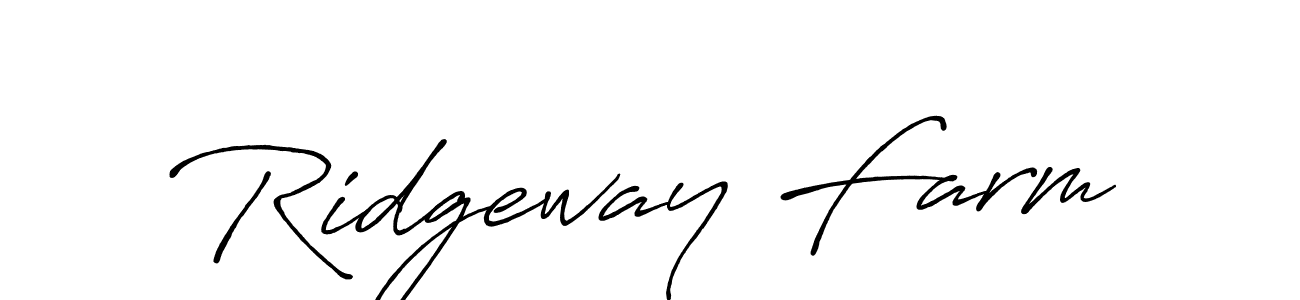 Also You can easily find your signature by using the search form. We will create Ridgeway Farm name handwritten signature images for you free of cost using Antro_Vectra_Bolder sign style. Ridgeway Farm signature style 7 images and pictures png