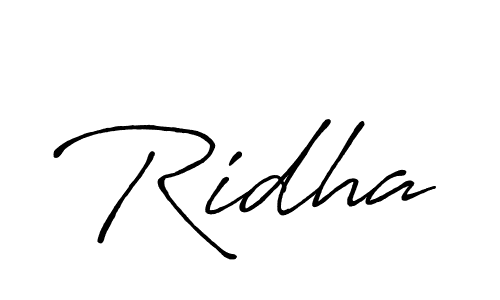 Best and Professional Signature Style for Ridha. Antro_Vectra_Bolder Best Signature Style Collection. Ridha signature style 7 images and pictures png