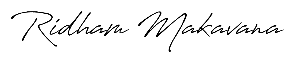 Generate high-definition signature styles for Ridham Makavana. The Antro_Vectra_Bolder typeface ensures crisp legibility and sophisticated design. Ridham Makavana signature style 7 images and pictures png
