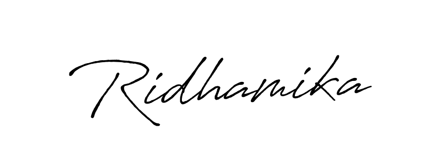 Antro_Vectra_Bolder is a professional signature style that is perfect for those who want to add a touch of class to their signature. It is also a great choice for those who want to make their signature more unique. Get Ridhamika name to fancy signature for free. Ridhamika signature style 7 images and pictures png
