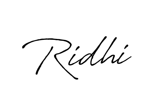 Ridhi stylish signature style. Best Handwritten Sign (Antro_Vectra_Bolder) for my name. Handwritten Signature Collection Ideas for my name Ridhi. Ridhi signature style 7 images and pictures png